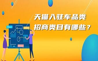 天猫入驻车品类招商类目有哪些?