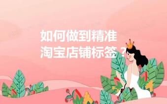 如何做到精准的淘宝店铺标签?