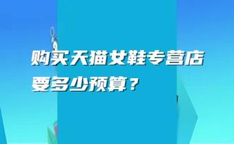 购买天猫女鞋专营店要多少预算?