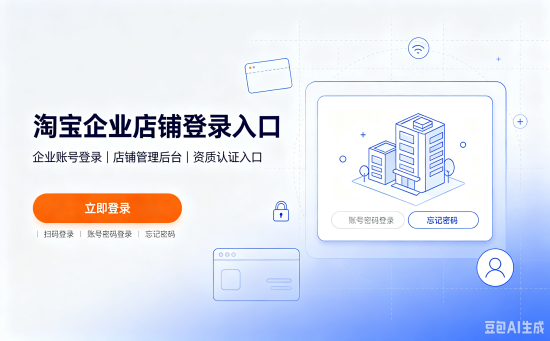 淘宝企业店铺登录入口,淘宝企业店铺登录界面
