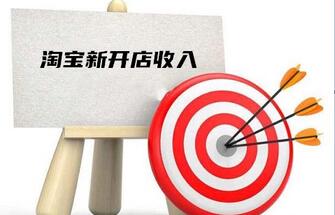 淘宝新开店铺收入有多少？