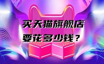买天猫旗舰店要花多少钱?