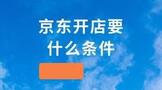 京东开店要什么条件,需要什么?