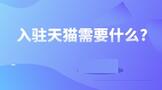 入驻天猫需要什么?